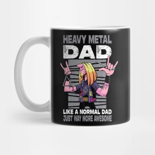 Heavy Metal Dad Like A Normal Dad Just Way More Awesome Mug